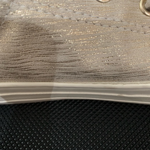 Girls gold sparkly converse - Picture 3 of 6